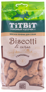 TitBit лакомство для собак печенье Biscotti с бараниной 350 гр.
