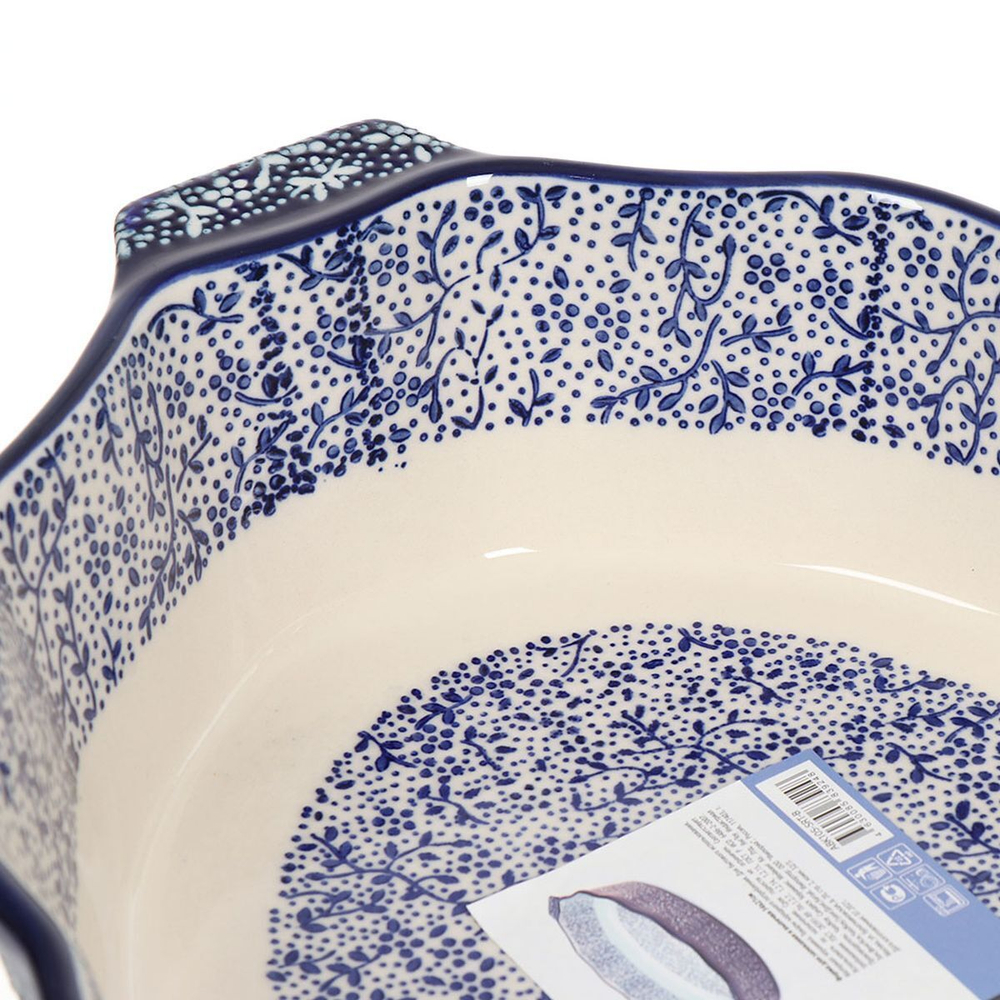 Форма для выпечки керам, 21х34 см, овал, син, Attribute, Eclipse blue, ABK105-SRT-B