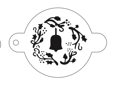 Трафарет для аквагрима круглый "Колокольчик" 12 на 9 см