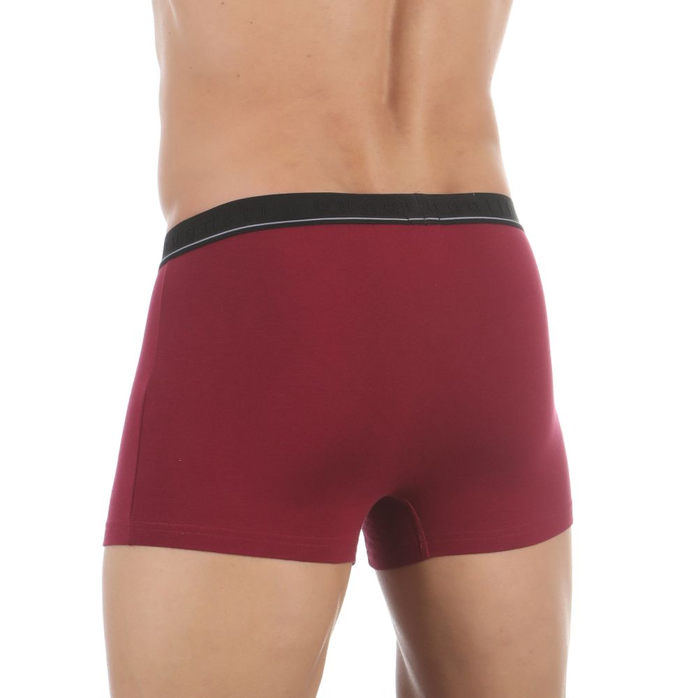 Набор мужских трусов боксеров 2в1 (бордовые, черные) BUGATTI 50016/6061 430