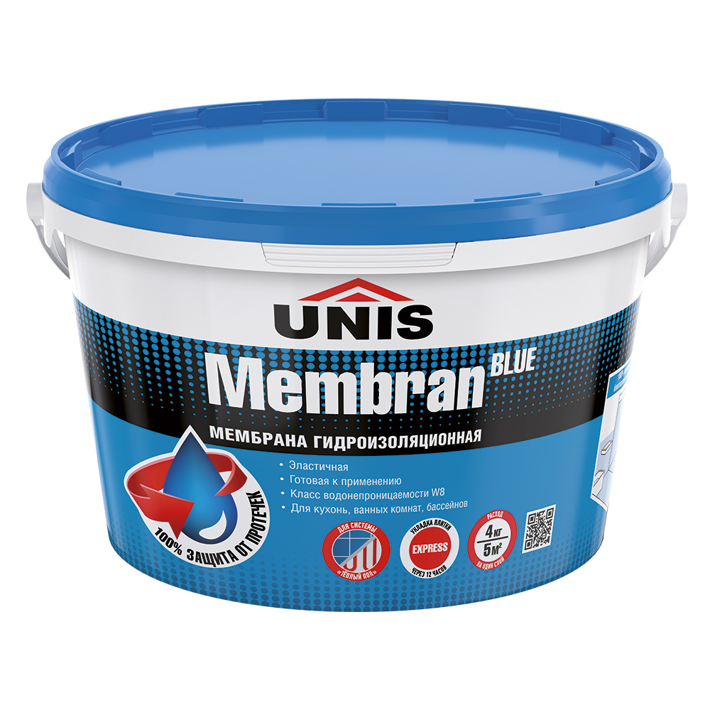 Мембрана гидроизоляционная ЮНИС BLUE, 4кг