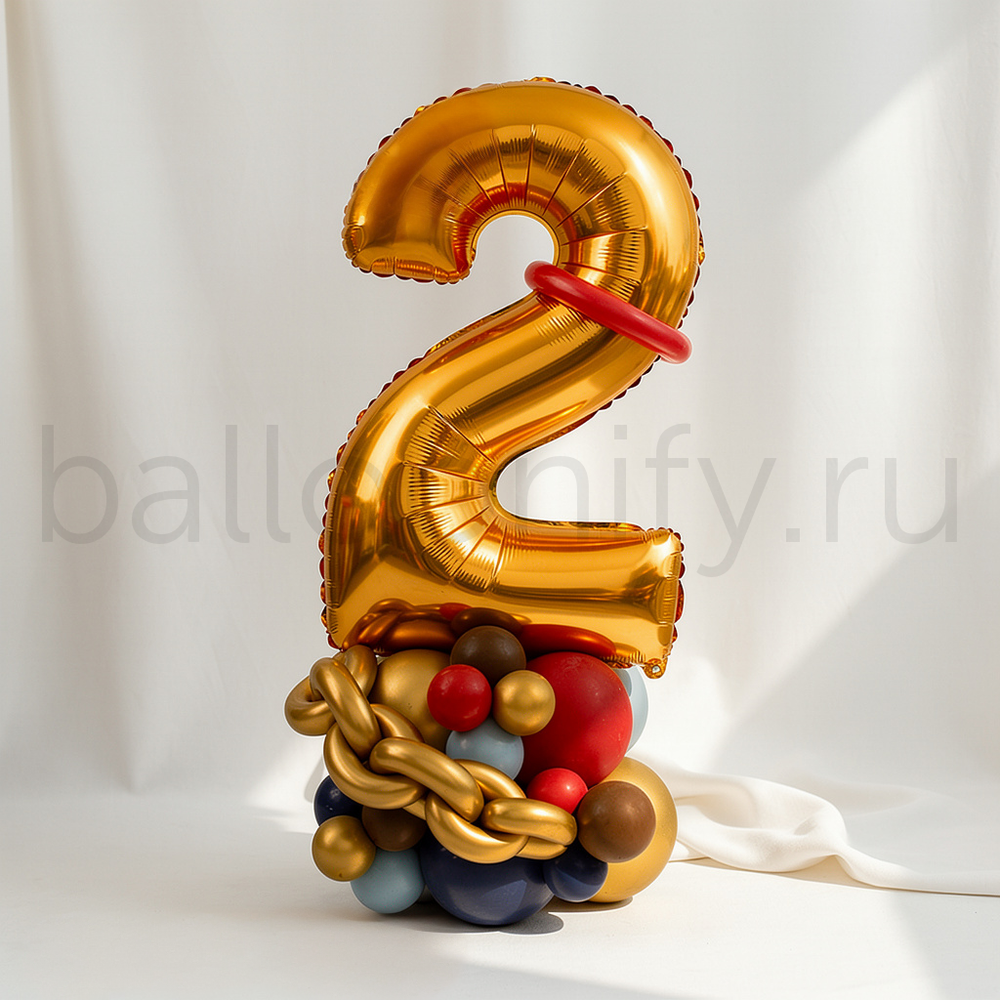 Стойка "Пират с цифрой"