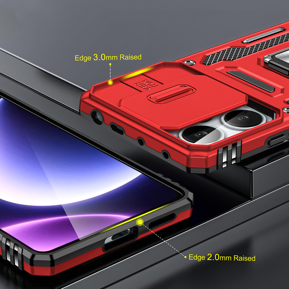 Чехол Safe Case с кольцом и защитой камеры для Xiaomi Poco X5 5G