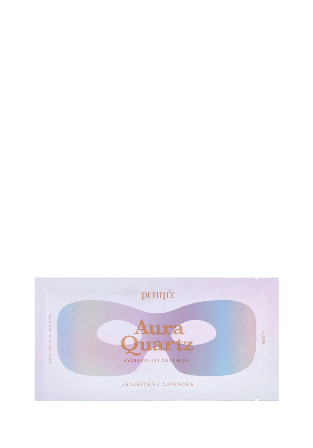 Petitfee Aura Quartz Hydrogel Eye Zone Mask Iridescent Lavende Гидрогелевая маска для области вокруг глаз с жемчужной пудрой