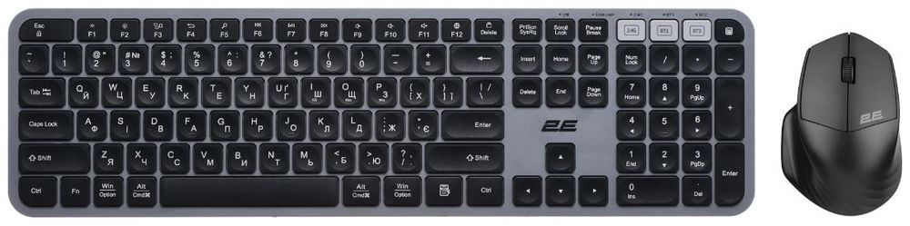Клавиатура 2E MK440WBGR серый