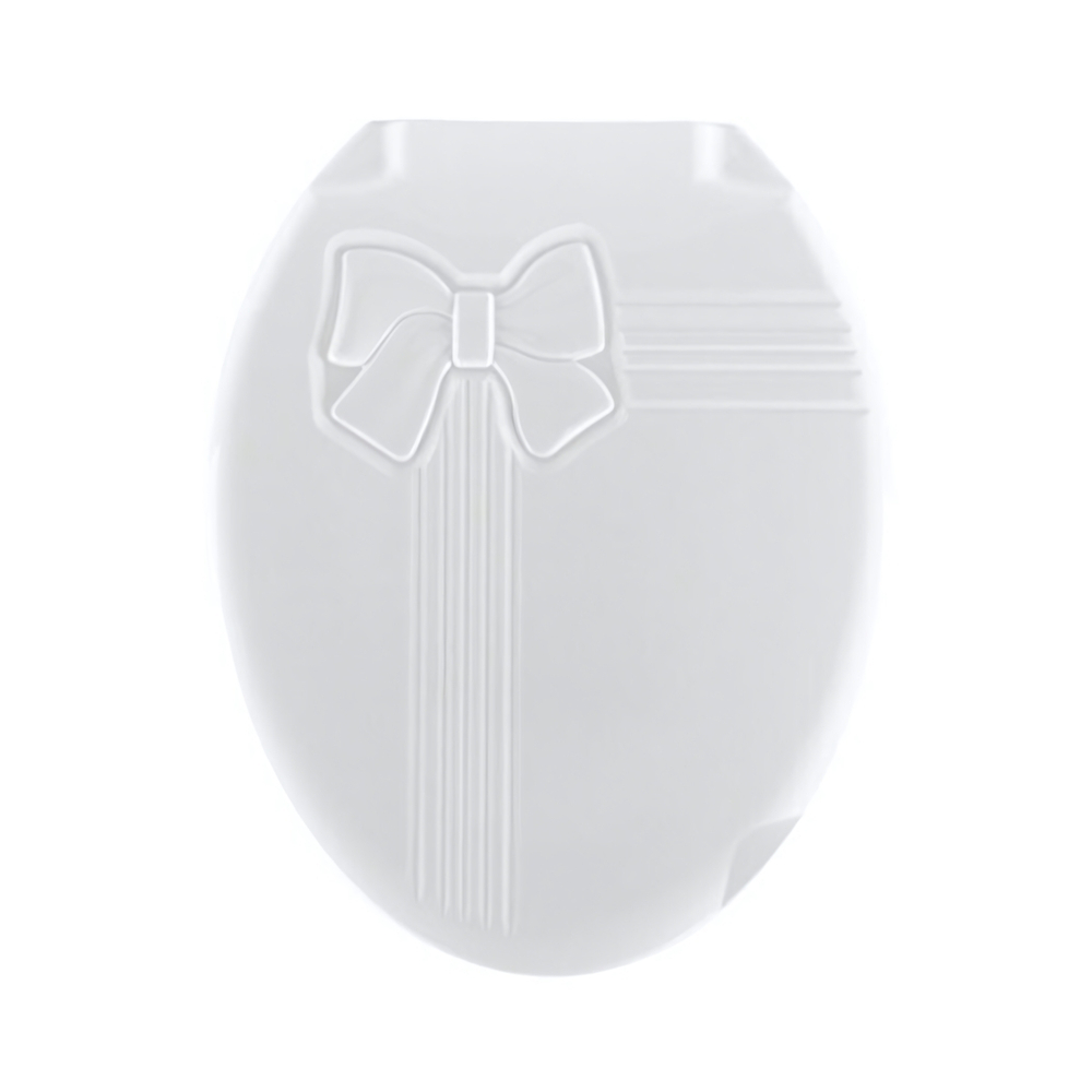 Сиденье - крышка для унитаза БАНТИК цвет белый 1018