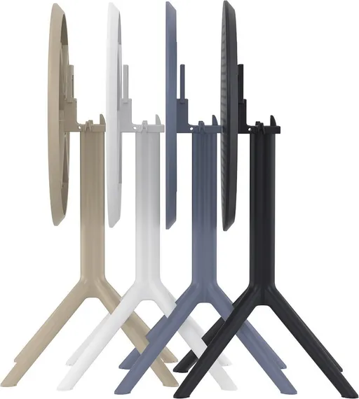 Стол пластиковый складной Sky Ø60, белый