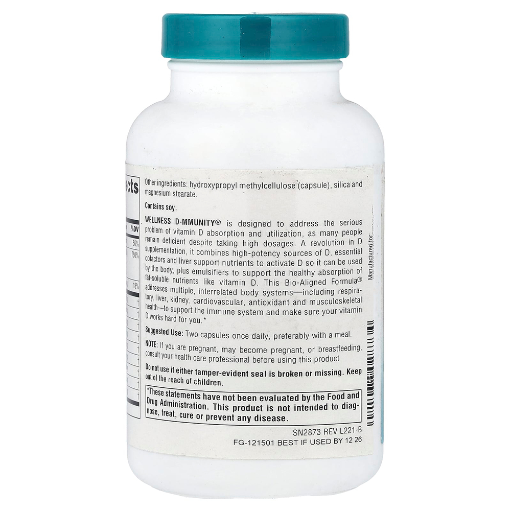 Source Naturals, Wellness D-mmunity™, 120 вегетарианских капсул