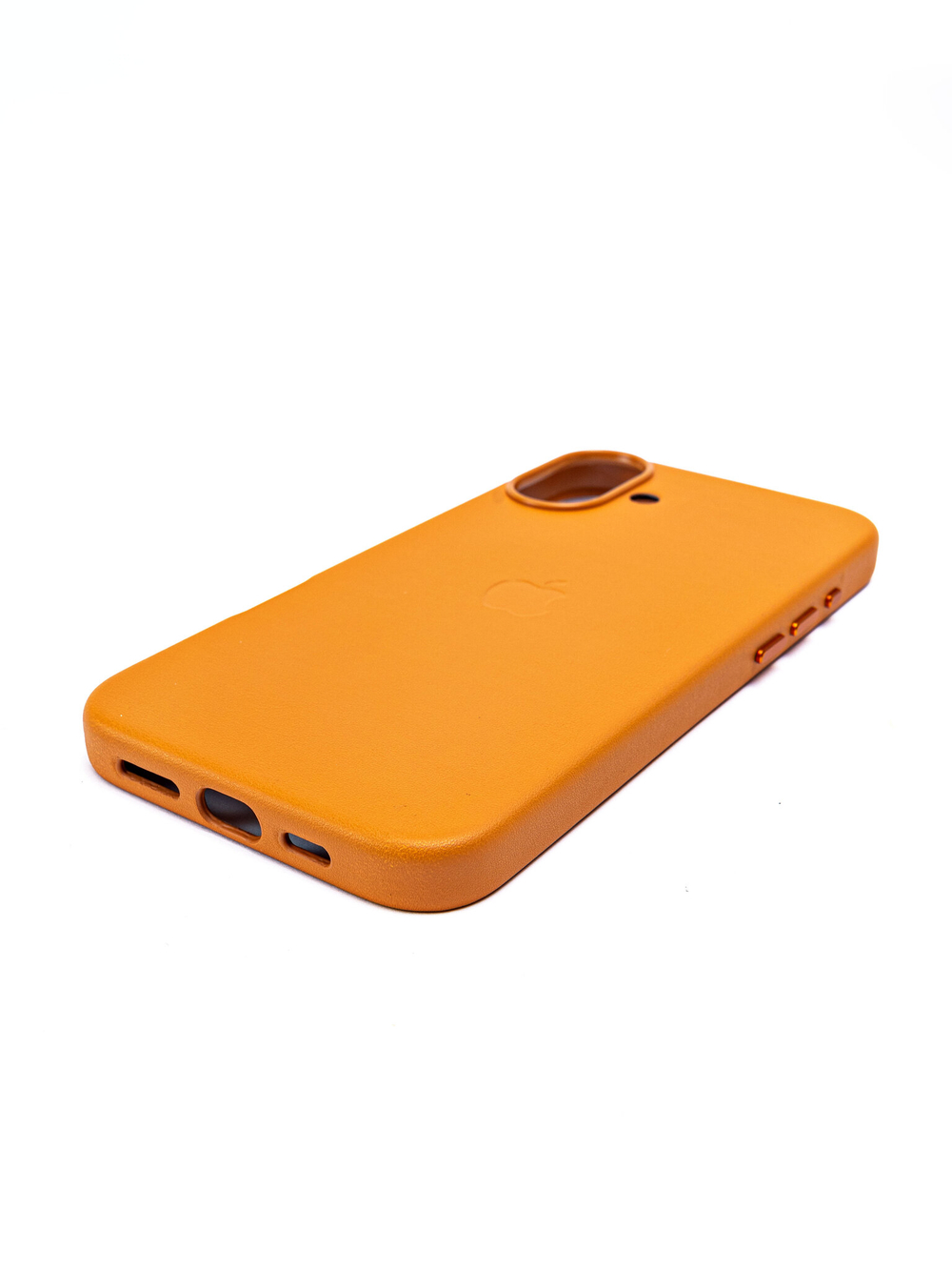 Кожаный чехол Leather Case на iPhone 16 Plus, Светло Коричневый