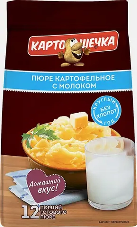 Пюре картофельное с молоком Картошечка 320г