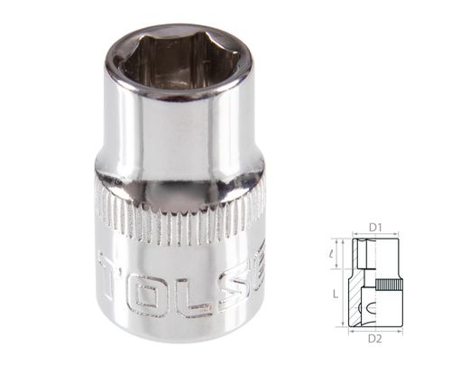 TOLSEN (TT16311) Головка торцевая стандартная шестигранная 3/8", 11 мм