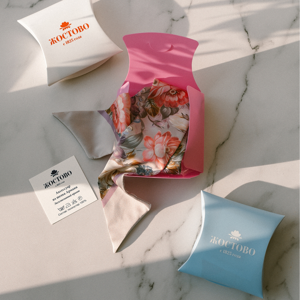 Твилли «Жостово» синяя Тюльпаны