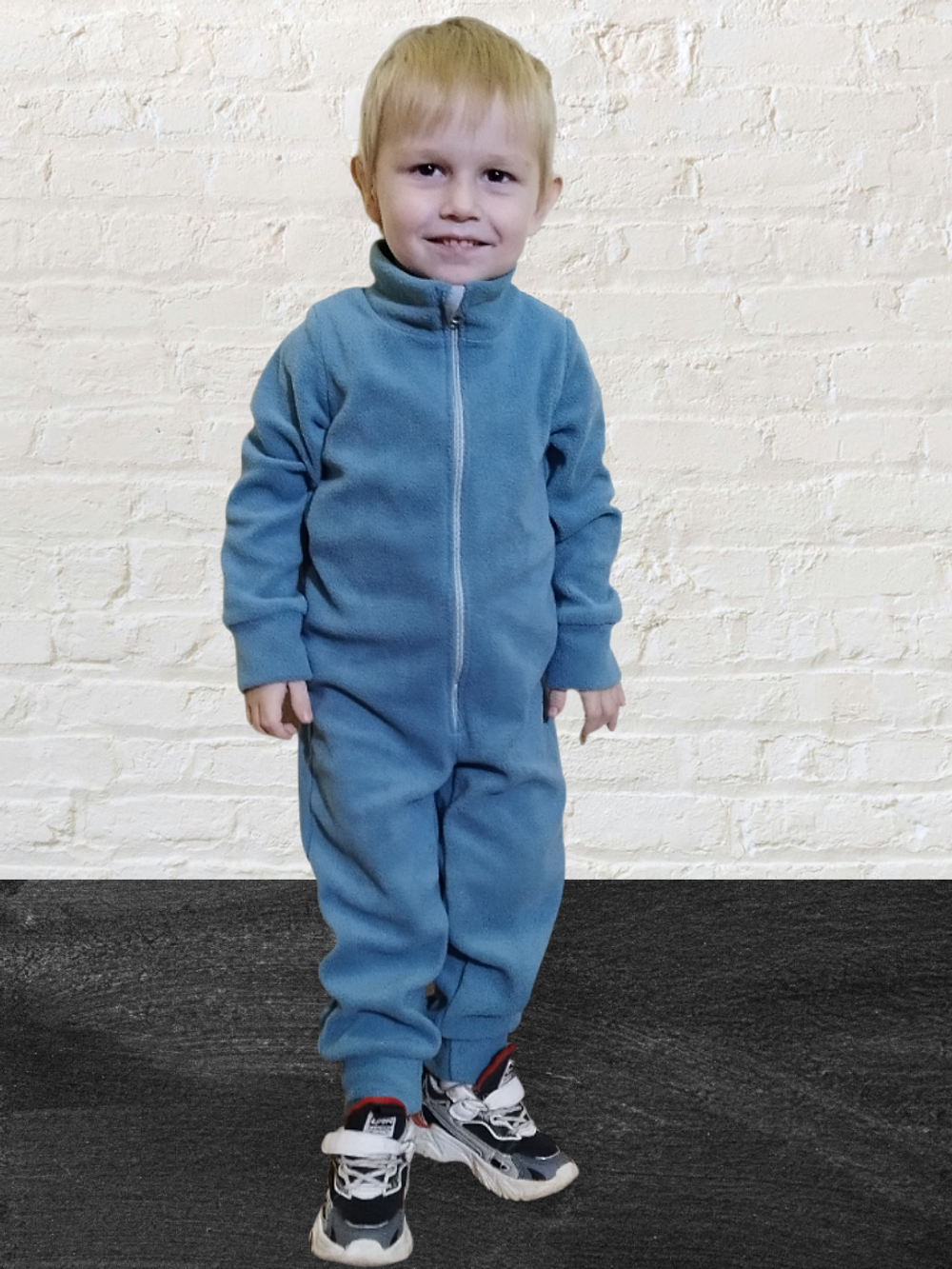 1141 Комбинезон детский флис джинс (60-116)