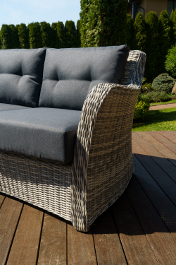 Набор мебели ВЕНЕЦИЯ из искусственного ротанга (цвет серый)