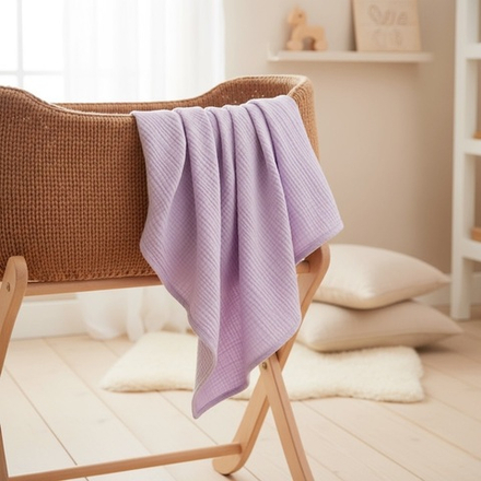 Пеленка муслин "Сиреневый "