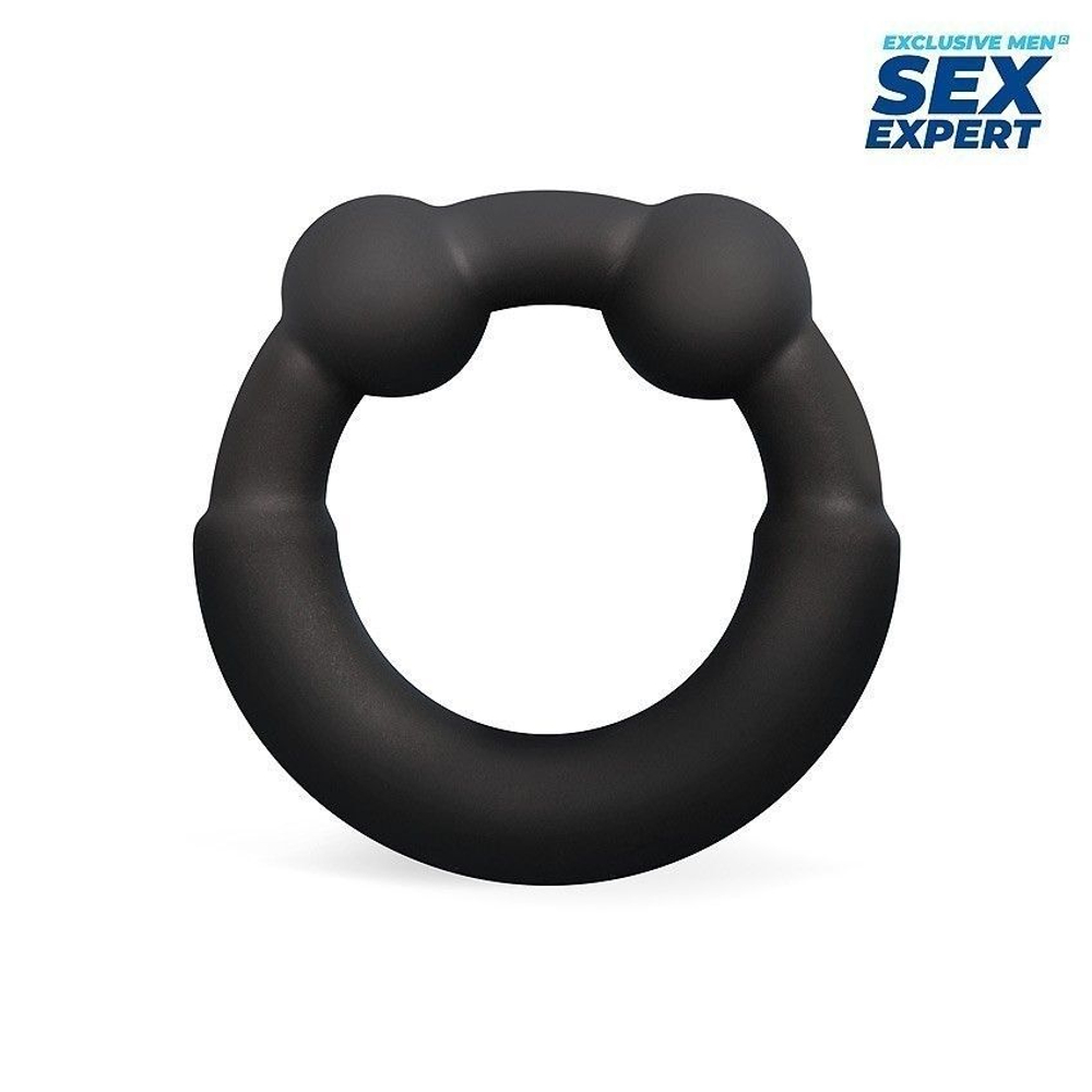 Эрекционное кольцо Sex Expert – силикон, жёсткие вставки, Ø 3,3 см