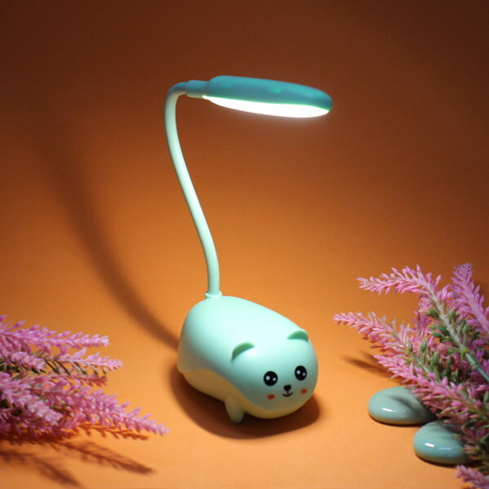 Настольная лампа «Marmalade-Котенок» LED цвет зеленый USB