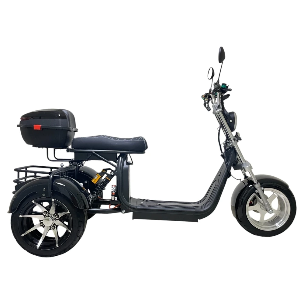 Электроскутер CITYCOCO X12 TRIKE Черный глянец