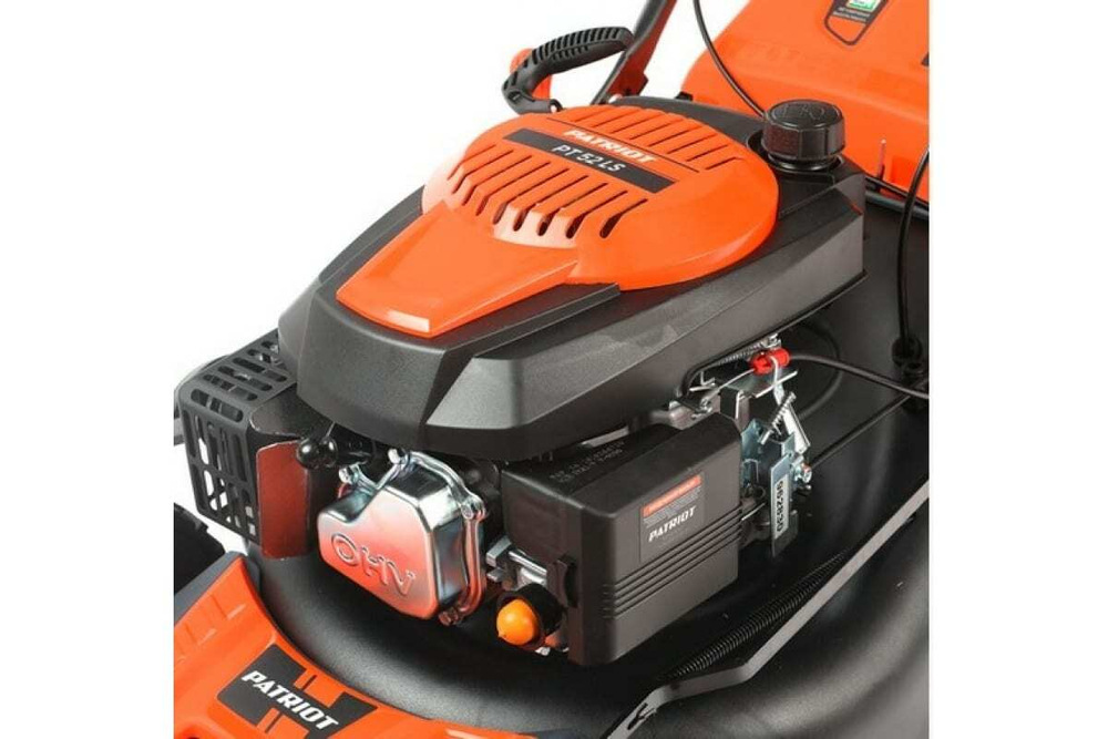 Бензиновая газонокосилка PATRIOT PT 52LS, 200 сс, 51 см, привод, мульчирование, штуцер для подключения воды 512109024