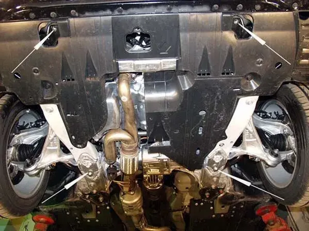 Защита картера и КПП Sheriff для Honda Legend IV (KB) 2004-2012 арт.09.0987