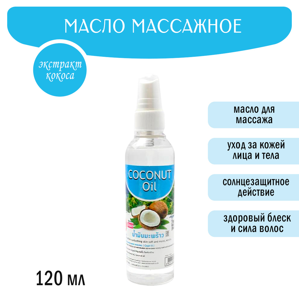 Масло массажное Banna Coconut Oil Кокос 120 мл