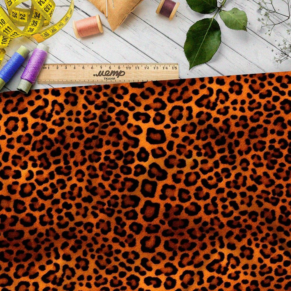 Ткань Барби принт леопардовый