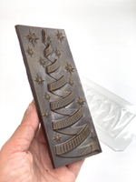 Пластиковая форма для шоколада "Елка серпантин"