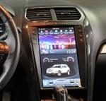 Магнитола для Ford Explorer 5 2011-2016 (SYNC 2) - Kuberg ZF-1263-S2-GE вертикальный экран в стиле "Тесла" на Android 13, Быстрая, CarPlay, 4G SIM-слот
