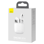 Беспроводные наушники Baseus Encok W04 True Wireless Earphones - White