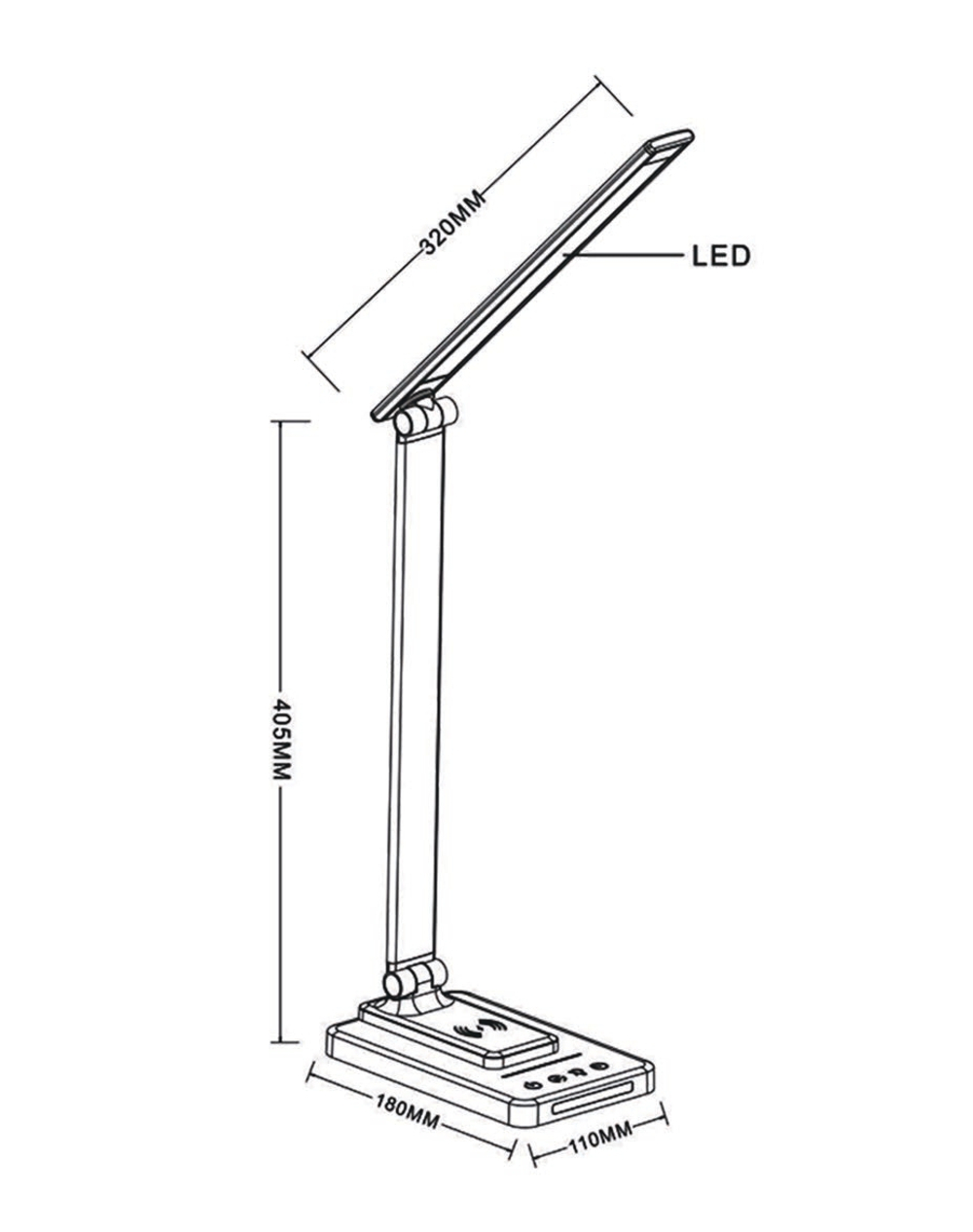 Настольная лампа Arte Lamp William A5122LT-1WH