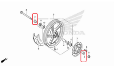 44311-KWN-900 (44311-KWN-700). COLLAR, FR. WHEEL SIDE