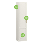 Шкаф Woodville Ливерпуль белый, ясень ваниль НМ-1012-100