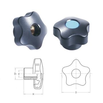 Рукоятка WOODWORK с внутренней резьбой M10 d=50, 10 шт. 994.10.50
