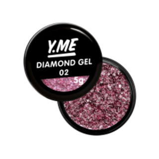 Y.me Diamond Gel (шестигранники) 02, 5мл.