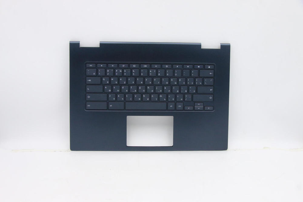 Верхняя панель с клавиатурой (топкейс) для ноутбука Lenovo Yoga Chromebook C630 81JX раскладка - русская, без подсветки, синий (5CB0U43740), оригинал
