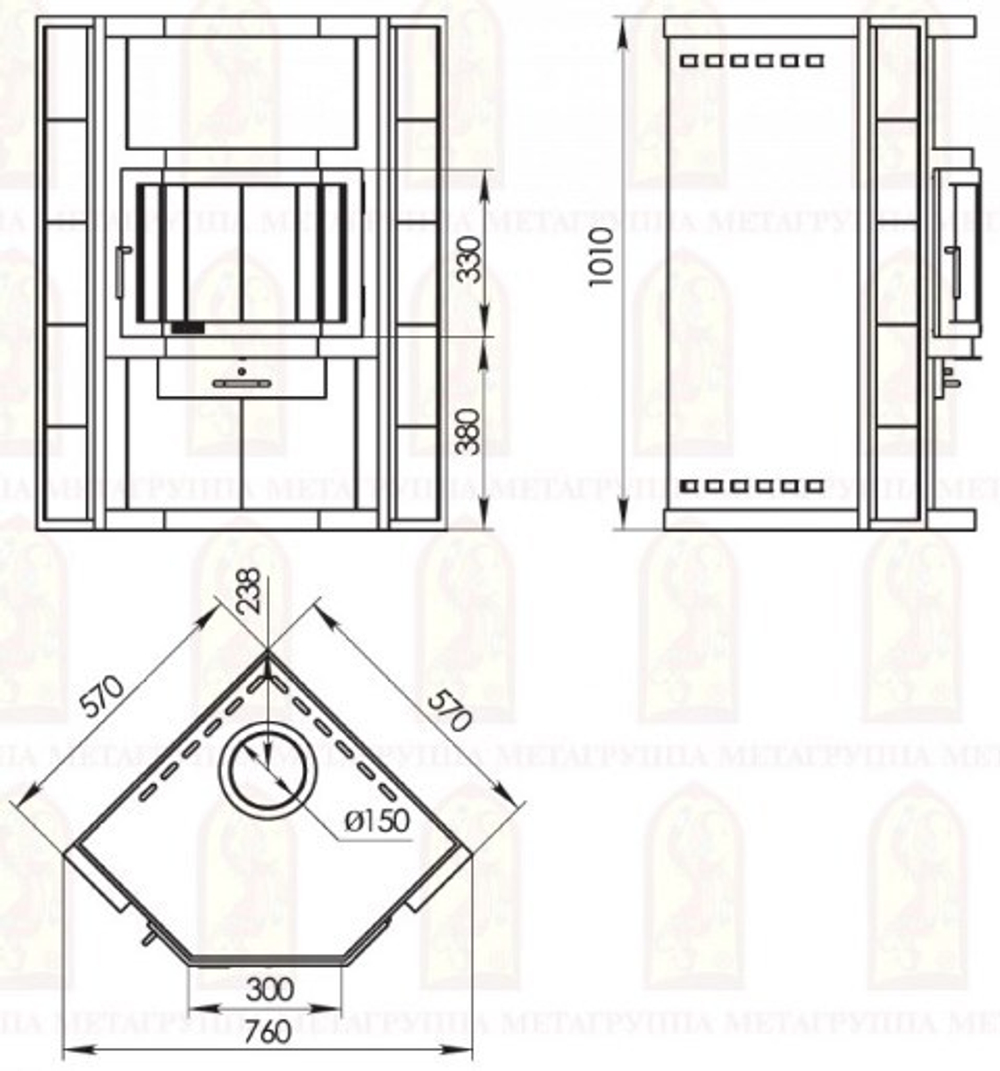 Печь-Камин Амур