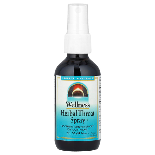 Source Naturals, Wellness, Herbal Throat Spray™, 59,14 мл (2 жидк. унции)