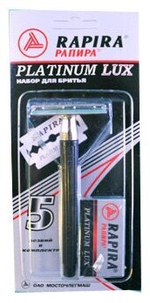 Набор для бритья RAPIRA платина Люкс