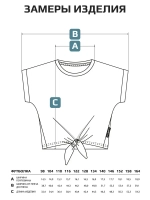 Футболка для девочки на завязках