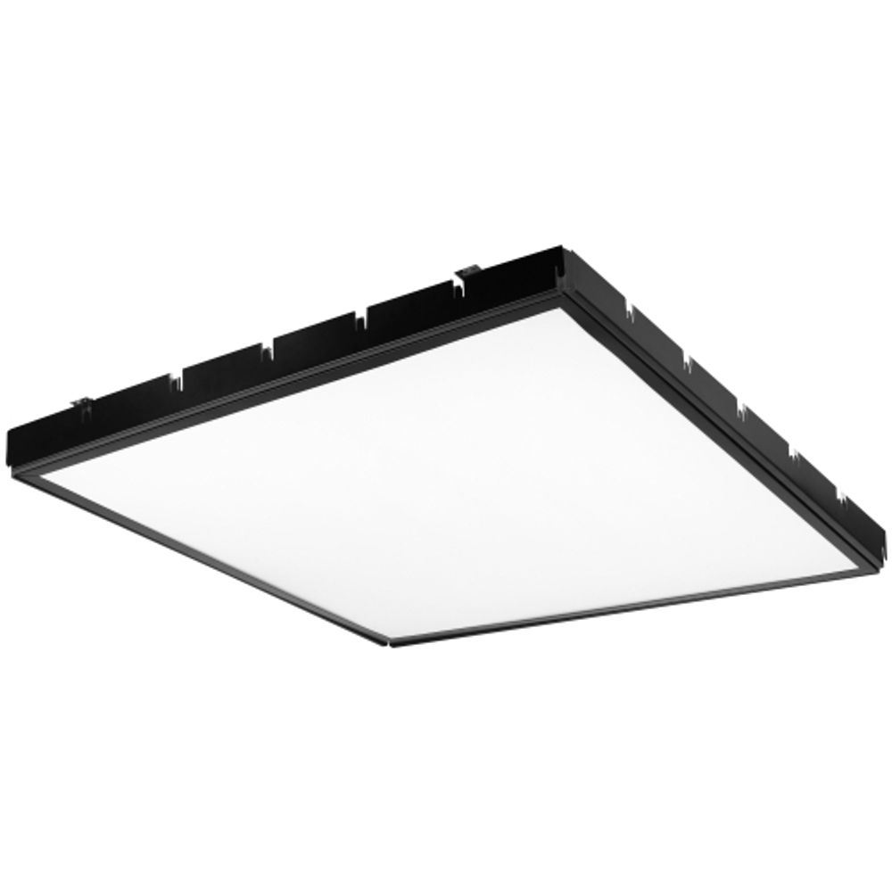 Светильник светодиодный ЭРА SPO-14-38-6K-BL 38Вт 6500K 588x588 матовый черный грильято | Светильники с внутренним драйвером