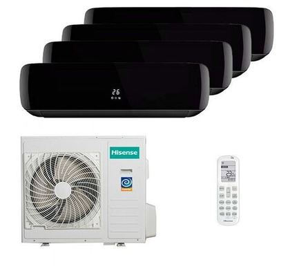 Мульти сплит-система Hisense на 4 комнаты (20+20+20+20 кв.м.) Black