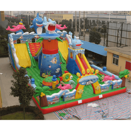 Коммерческий надувной батут "На морском дне" 15*8*7 м