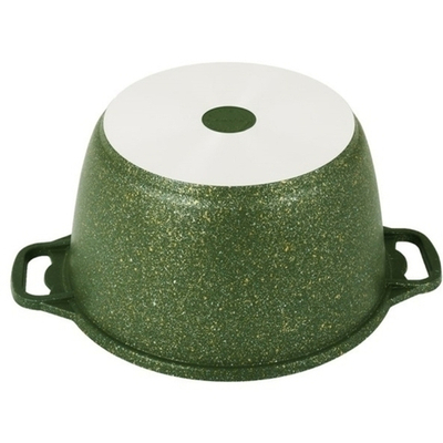 Кастрюля 6л со стеклянной крышкой, АП линия «Trendy style» ( malachite)