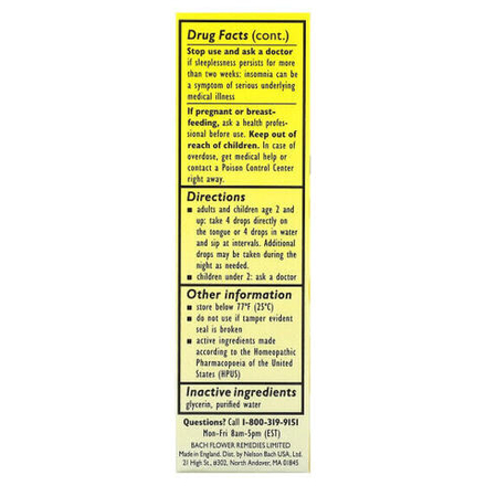 Original Flower Remedies, Rescue Sleep Dropper, Natural Sleep Aid, 0.7 fl oz (20 ml)