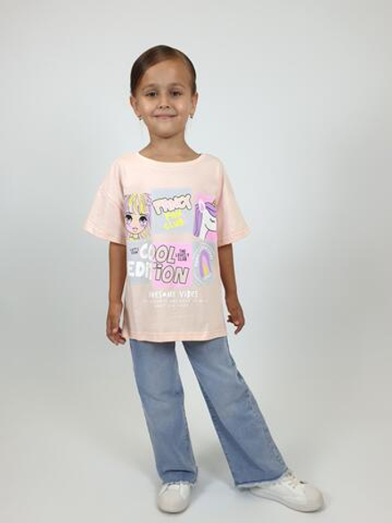 6-63-1 Футболка для девочки Luneva