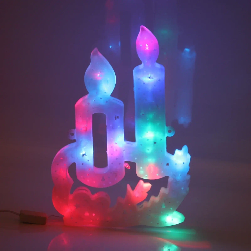 Фигура светодиодная 30 см,»Свечи» мультицвет