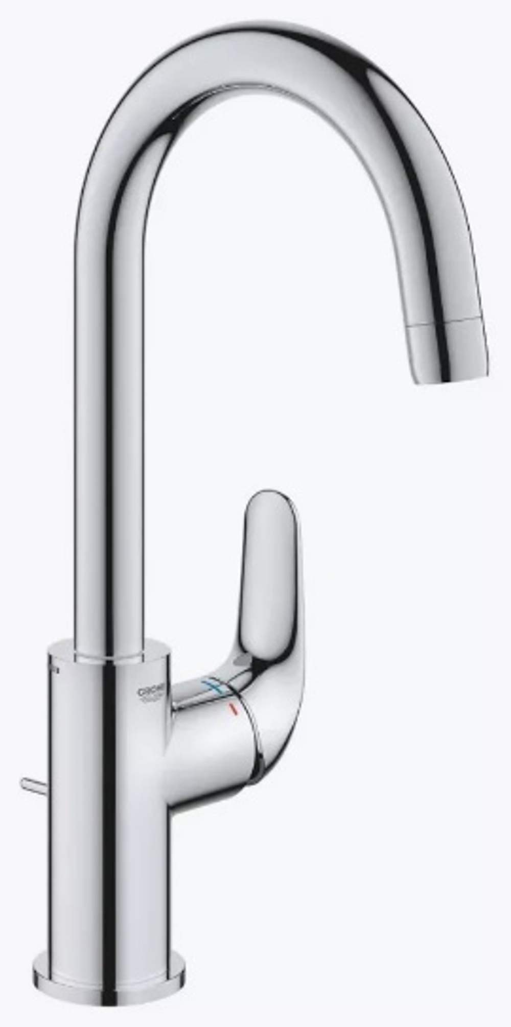 Смеситель для раковины Grohe Euroeco CoolStart, с донным клапаном, хром (24272001)