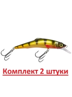 Воблер Минноу RONIN 89mm, цвет 048 (окунь), 1 штука