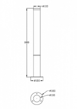 Наземный высокий светильник Maytoni Ginza O041FL-L30B3K