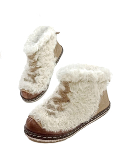 Ботильоны меховые "Крем-сода"